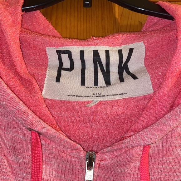 Pink zip up hoodie - Picture 3 of 4